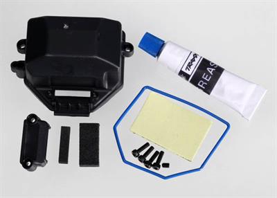 Traxxas - TRX7024X - Box, receiver (sealed)/ wire cover/ foam pads, upper & lower/ silicone grease/ 2.5x8 CS (4)/ 3x4 GS (1)