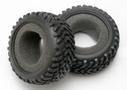 Traxxas - TRX7071 - Tires, off-road racing, SCT dual profile (1 each right & left)/ foam inserts (2)