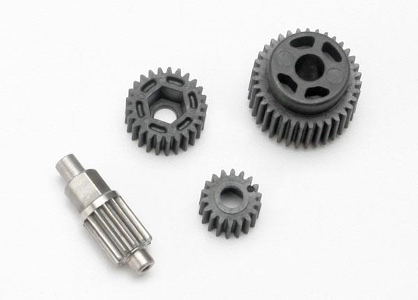 Traxxas - TRX7093 - Gear set, transmission (includes 18T, 25T input gears, 13T idler gear (steel), 35T output gear, M3x13.75 screw pin)
