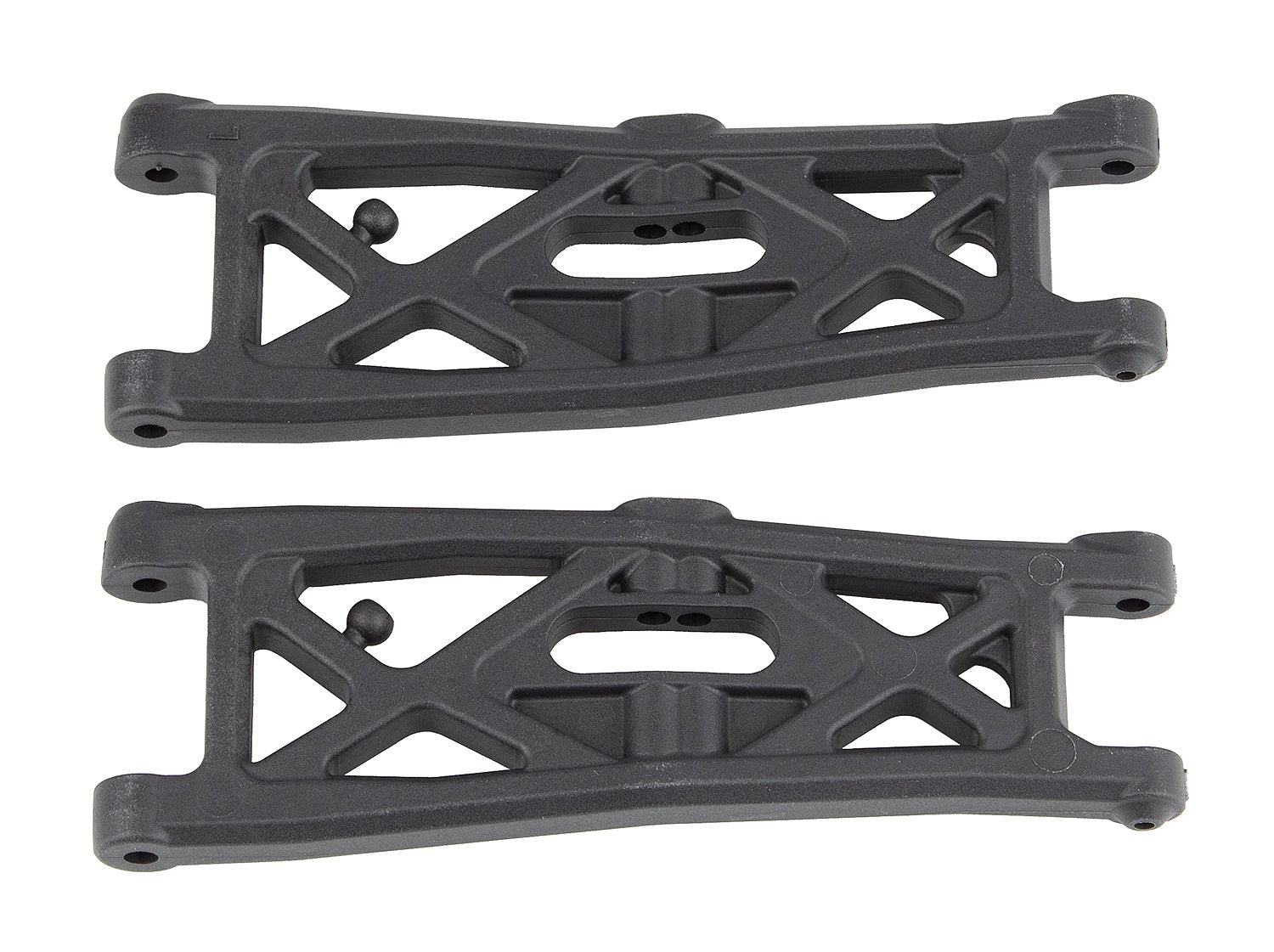 Team Associated - AE71139 - RC10T6.2 FT Front Suspension Arms, gull wing, carbon