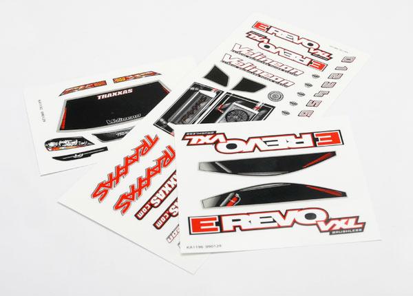 Traxxas - TRX7113 - Decal sheets, 1/16 E-Revo® VXL