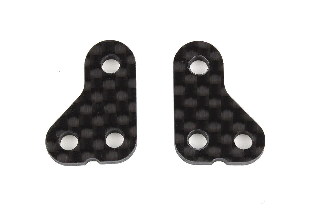 RC10B6.4 Steering Arm, +1mm, carbon fiber