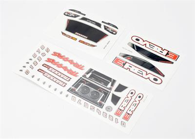 Traxxas - TRX7114 - Decal sheets, 1/16 E-Revo