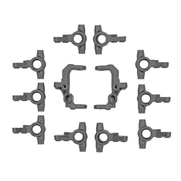 RC10B7 FT V2 Caster And Steering Blocks, Carbon