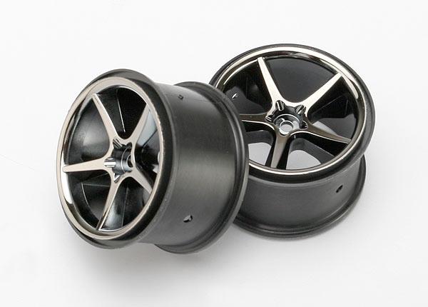 Traxxas - TRX7172A - Wheels, Gemini (black chrome) (2)