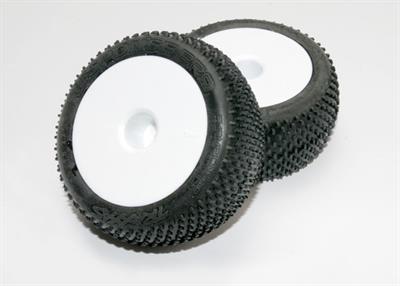 Traxxas - TRX7175 - Tires & wheels, assembled, glued (white dished 2.2" wheels, Response Pro 2.2" tires, foam inserts) (2)