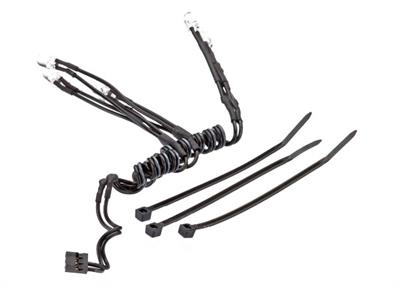 LED lights, chassis harness (4 clear, 2 red) (1)/ wire tie (3) (requires power supply #7286)