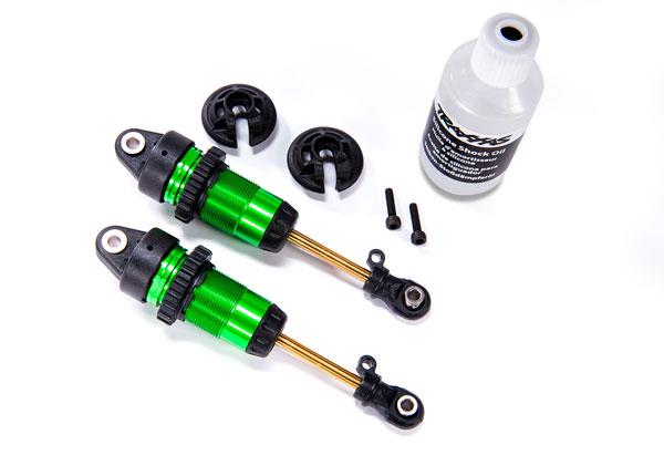 Traxxas - TRX7461G - Shocks, GTR long green-anodized, PTFE-coated bodies with TiN shafts (fully assembled, without springs) (2)