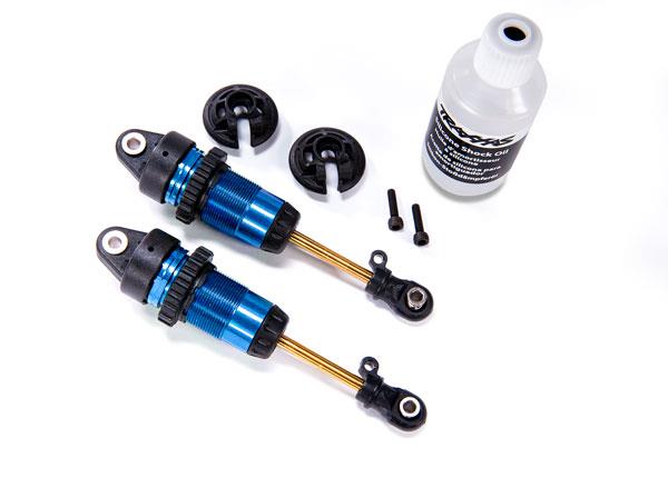 Traxxas - TRX7461 - Shocks, GTR long blue-anodized, PTFE-coated bodies with TiN shafts (fully assembled, without springs) (2)