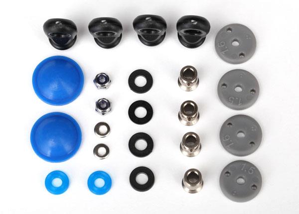 Traxxas - TRX7463 - Rebuild kit, GTR long/xx-long shocks (x-rings, bladders, pistons, piston nuts, shock rod ends, hollow balls) (renews 2 shocks)