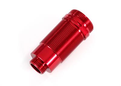 Traxxas - TRX7466R - Body, GTR long shock, aluminum (red-anodized) (PTFE-coated bodies) (1)