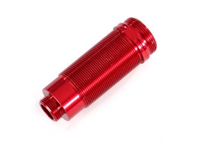 Traxxas - TRX7467R - Body, GTR xx-long shock, aluminum (red-anodized) (PTFE-coated bodies) (1)