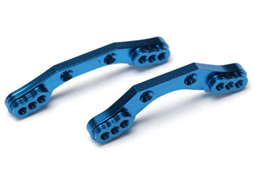 Latrax - TRX7537X - Shock towers, front & rear, 6061-T6 aluminum (blue-anodized)