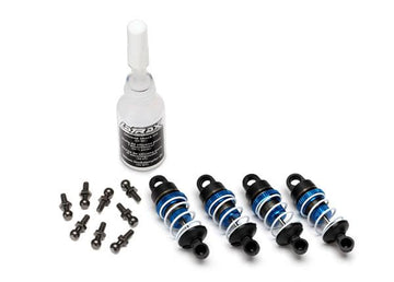 Latrax - TRX7560X - Shocks, aluminum (blue-anodized) (assembled with springs) (4)