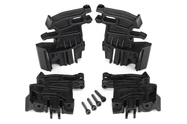 Traxxas - TRX7718 - Battery hold-down mounts, left (2)/ right (2)/ 3x18mm CS (4)