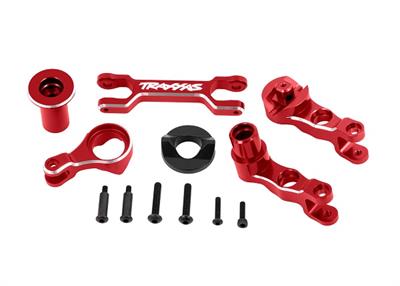 Traxxas - TRX7746-RED - Steering bellcranks (left and right)/ draglink (6061-T6 aluninum, red-anodized)