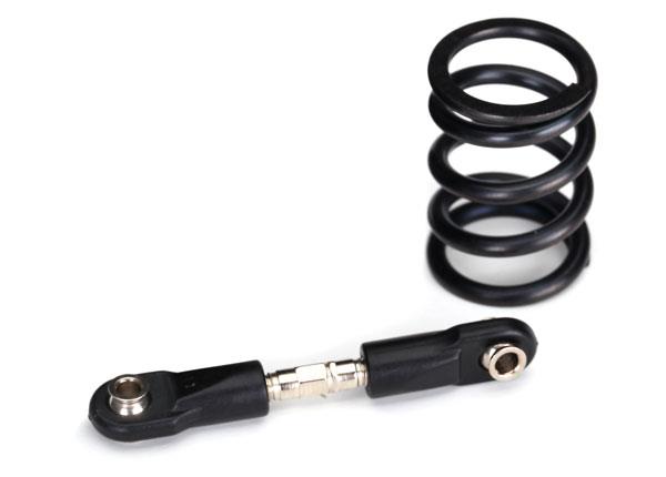 Traxxas - TRX7746X - Steering link, steel/ servo saver spring, heavy duty (use with #2085X metal gear servo)