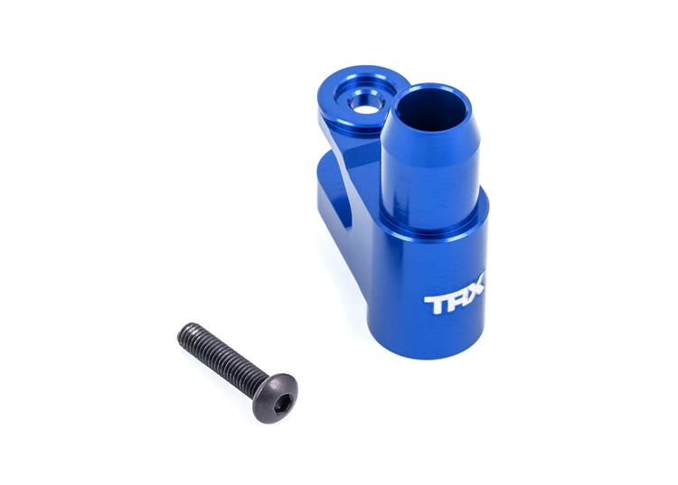 Traxxas - TRX7747b - Servo horn, steering, 6061-T6 aluminium - Blå