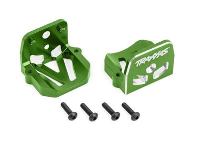 Traxxas - TRX7760-GRN - Motor Mounts Front & Rear Set Alu green X-Maxx, XRT