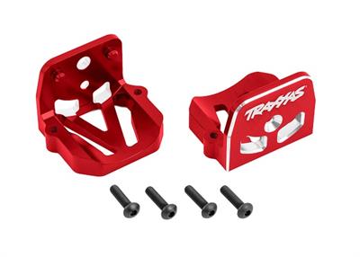 Traxxas - TRX7760-RED - Motor Mounts Front & Rear Set Alu red X-Maxx, XRT