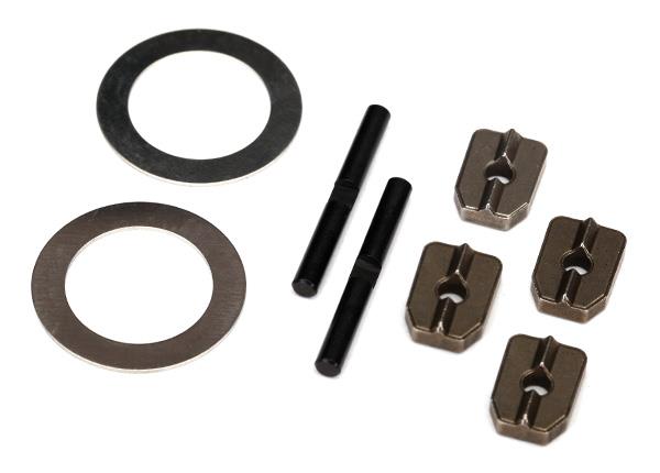 Traxxas - TRX7783X - Spider gear shaft (2)/ spacers (4)/16x23.5x.5 stainless washer (2) (for