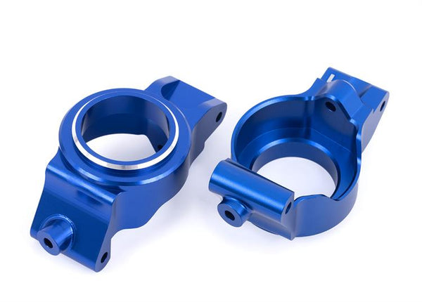 Traxxas - TRX7832B - Caster blocks (c-hubs)  6061-T6 Blå alumnium - Højre og venstre