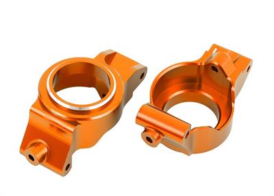 Traxxas - TRX7832-ORNG - Caster blocks (c-hubs) 6061-T6 orange alumnium - Højre og venstre