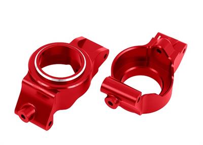 Traxxas - TRX7832-RED - Caster blocks (c-hubs) 6061-T6 rød alumnium - Højre og venstre