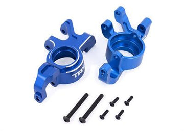 Traxxas - TRX7836B - Steering Blocks L&R (Pair) Alu blue X-Maxx, XRT