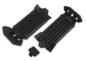 Traxxas - TRX7844 - Skid plate, front (1), rear (1)/ rubber impact cushion (1)