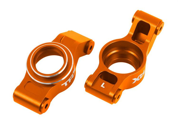 Traxxas - TRX7852-ORNG - Carriers, stub axle (rear) 6061-T6 orange aluminium - Højre og venstre