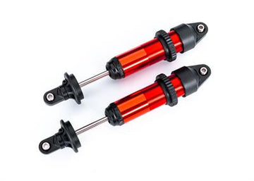 Traxxas - TRX7861R - Shocks, GTX, medium (aluminum, red-anodized) (fully assembled w/o springs) (2)