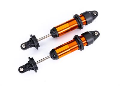 Traxxas - TRX7861T - Shocks, GTX, medium (aluminum, red-anodized) (fully assembled w/o springs) (2)