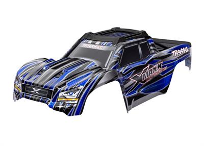 Traxxas - TRX7868-BLUE - Body, X-Maxx® Ultimate, blue (painted, decals applied) (assembled with front & rear body mounts, rear body support, roof ski