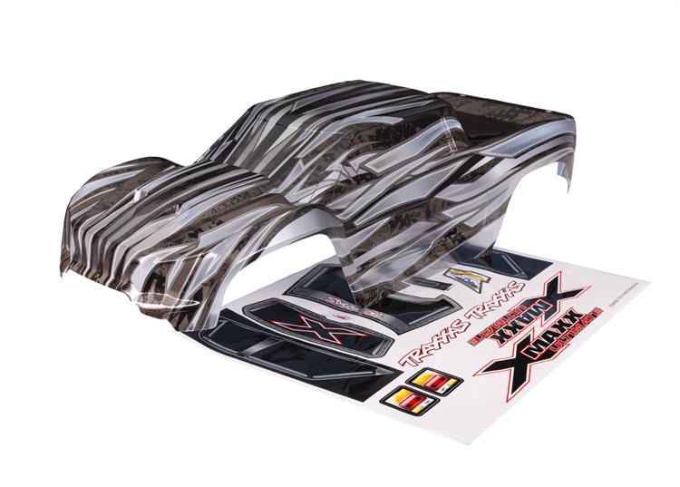 Traxxas - TRX7868X - Body, X-Maxx® Ultimate, ProGraphix® (graphics are printed, requires paint & final color application)/ decal sheet