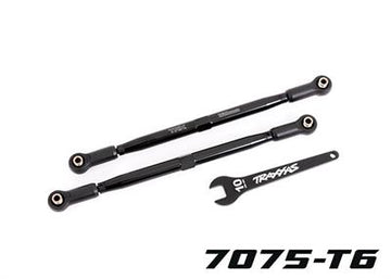 Traxxas - TRX7897A - Toe links, front (TUBES black-anodized, 7075-T6 aluminum, stronger than titanium) (2)