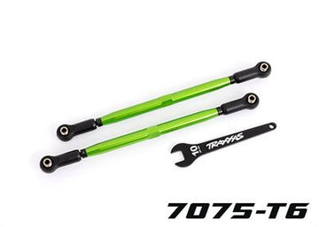 Traxxas - TRX7897G - Toe links, front (TUBES green-anodized, 7075-T6 aluminum, stronger than titanium) (2)