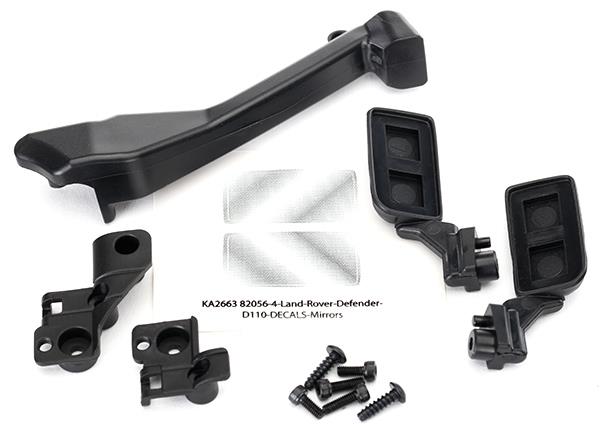 Traxxas - TRX8020 - Mirrors, side (left & right)/ snorkel/ mounting hardware (fits #8011 body)