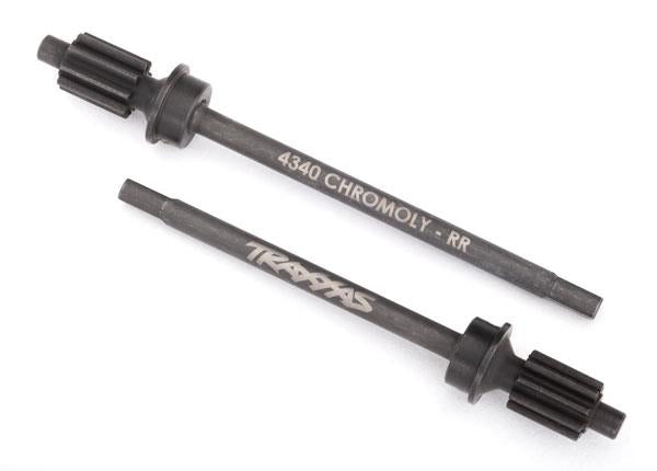 Traxxas - TRX8061 - Axle shaft, rear, heavy duty (left & right)/ portal drive input gear, rear (machined)