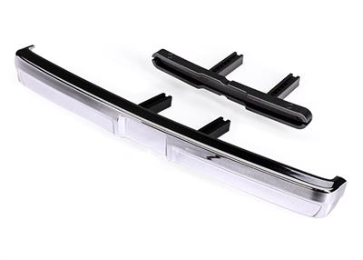 Traxxas - TRX8069X - Bumper, front (chrome)/ bumper mount (2)/ 3x10 BCS (2)