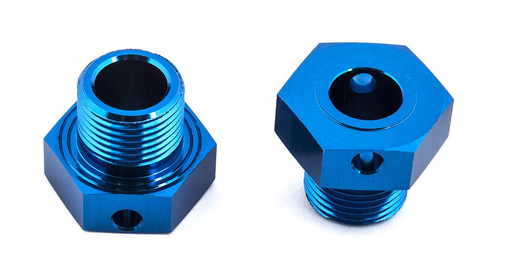 RC8B3 Wheel Hexes, +2 mm wide