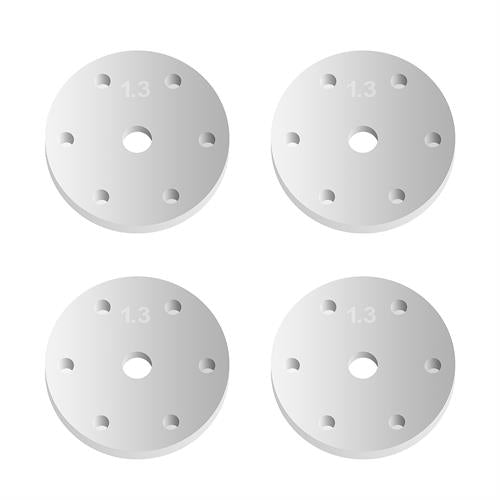 FT 16mm Shock Pistons, 6x1.3mm, flat