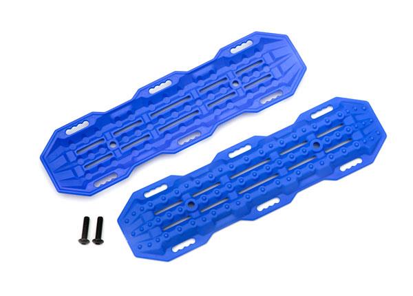 Traxxas - TRX8121X - Traction boards, blue/ mounting hardware