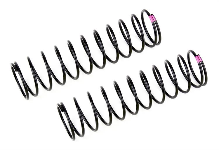 Team Associated - AE81233 - Rear Springs V2, pink, 3.7 lb/in, L86, 12.00T, 1.6D