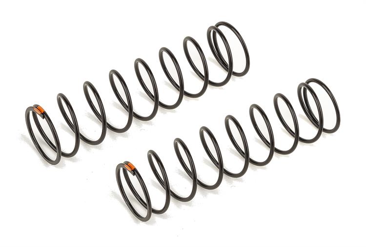 Team Associated - AE81238 - Rear Springs V2, orange, 4.9 lb/in, L86, 9.5T, 1.6D