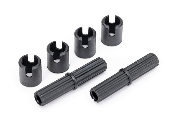 Traxxas - TRX8139 - Half shafts, center (external splined) (2)/ pin retainer (4) (plastic parts only)