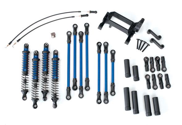 Traxxas - TRX8140x - Long Arm Lift Kit, TRX-4®, complete (includes blue powder coated links, blue-anodized shocks)