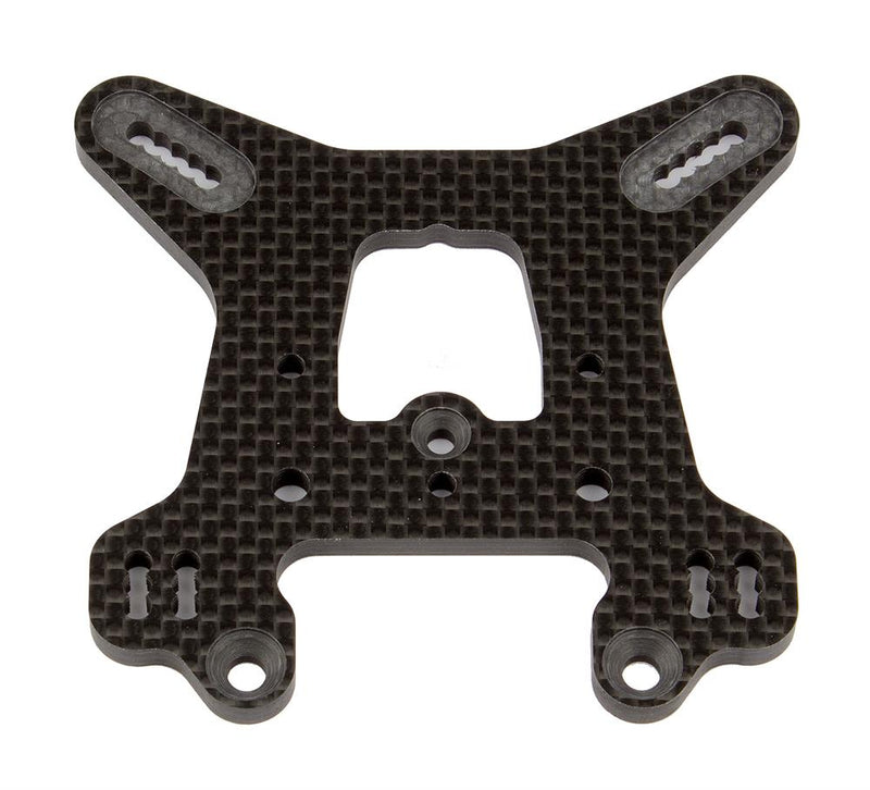 Team Associated - AE81422 - RC8B3.1 FT Rear Shock Tower, tall, carbon fiber