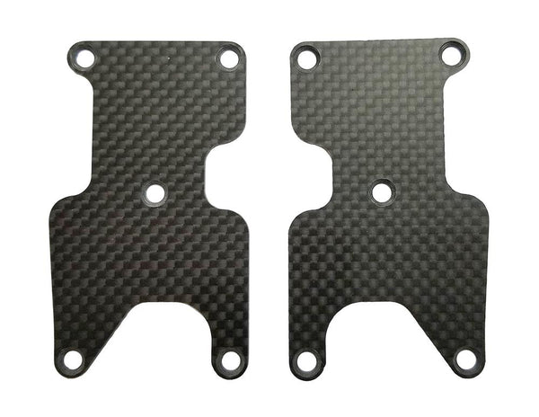 Team Associated - AE81436 - RC8B3.2 FT Rear Suspension Arm Inserts, carbon fiber 1.2mm