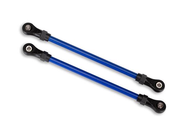 Traxxas - TRX8143X -  Suspension links, front lower, blue (2) (5x104mm, powder coated steel) (assembled with hollow balls) (for use with